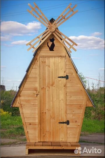 Дачный туалет деревянный PRO876
