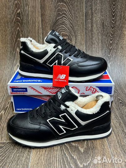 Кроссовки зимние New balance 574 с мехом