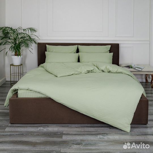 Постельное белье как в отелях Софи Фисташка