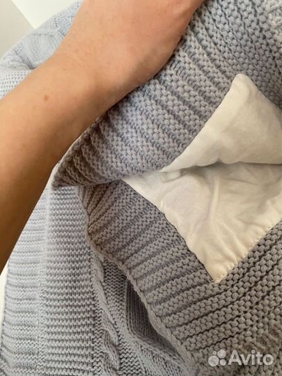 Плед детский вязаный