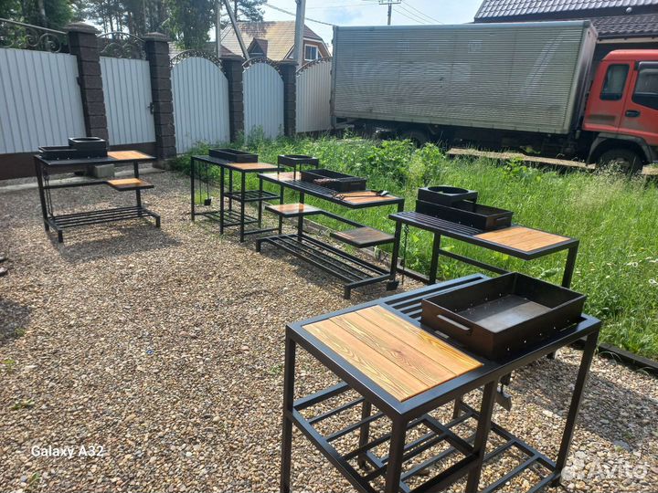 Мангал в стиле лофт