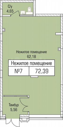 Продам офисное помещение, 104.21 м²
