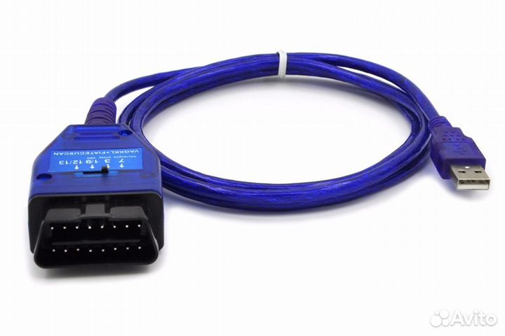 Кабель VAG 409.1 KKL + fiat ECU scan (чип ftdi)