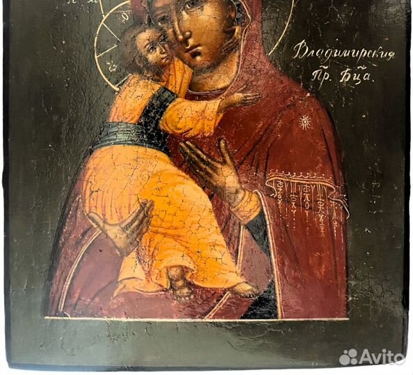 Владимирская икона Божией матери 19 век