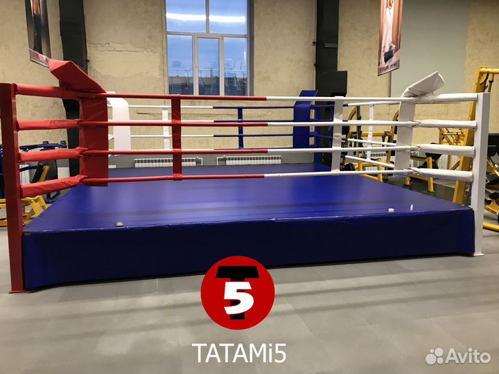 Боксерский ринг 8 на 8 метров на помосте 50 см
