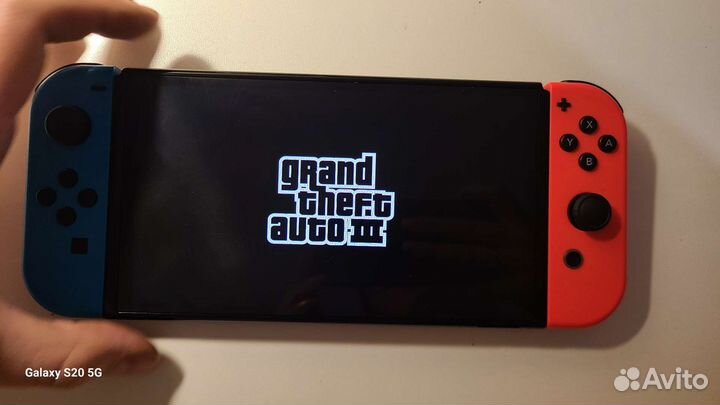 Nintendo switch oled чипованая(picofly), sd 128 gb