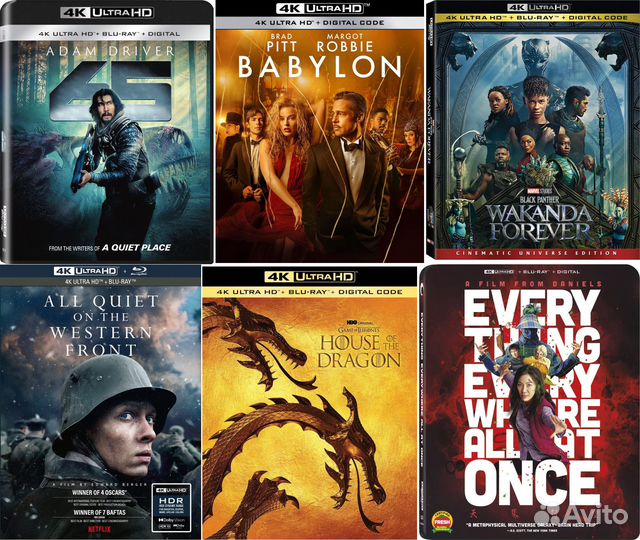 Новые импортные 4K Blu-ray фильмы