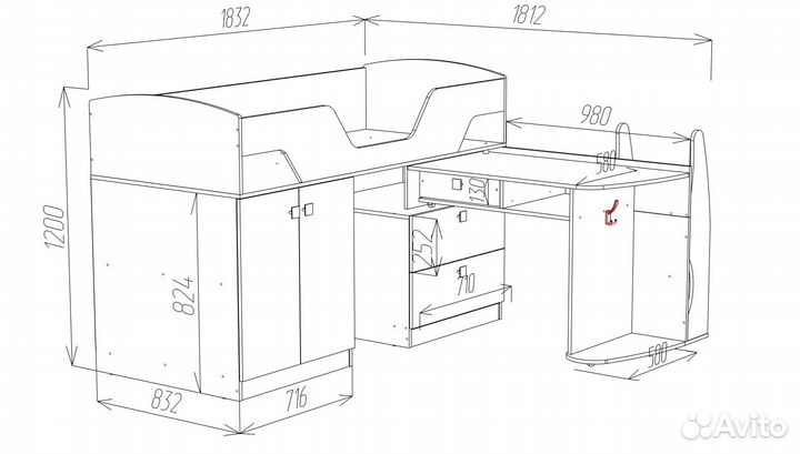 Кровать детская 
