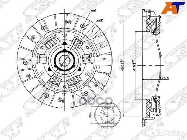 Комплект сцепления VW golf V-VI/skoda octavia/F