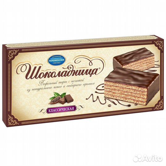 Вафельный торт Шоколадница Классическая 240г