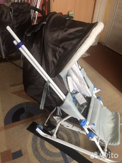 Санки коляска nika