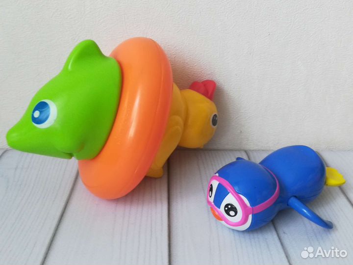 Игрушки для купания Сиденье в ванну Пакет 17 предм