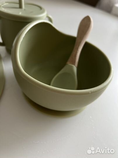 Набор силиновой посуды для малыша