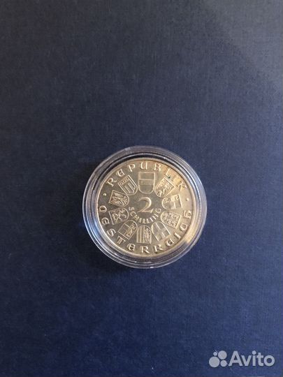 Моцарт музыка 2 шиллинга Австрия Серебро 1931 год