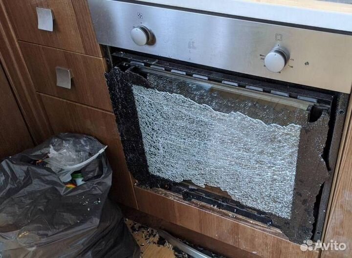 Стекло духового шкафа, духовки ремонт и замена
