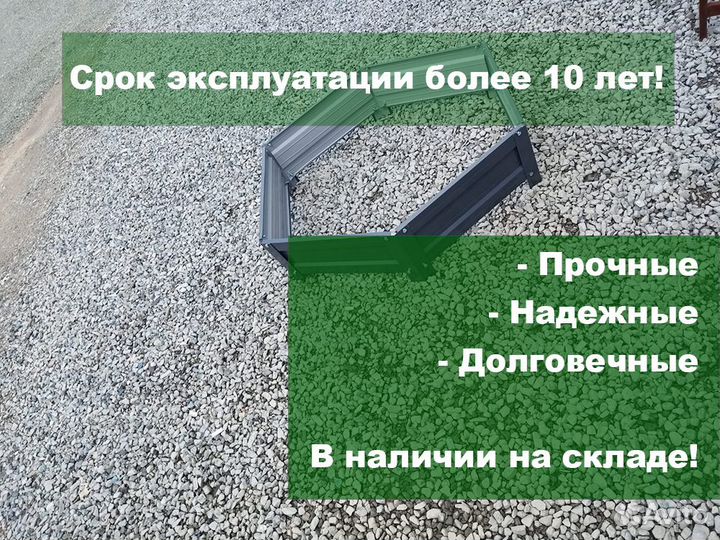 Грядки оцинкованные + полимерное покрытие