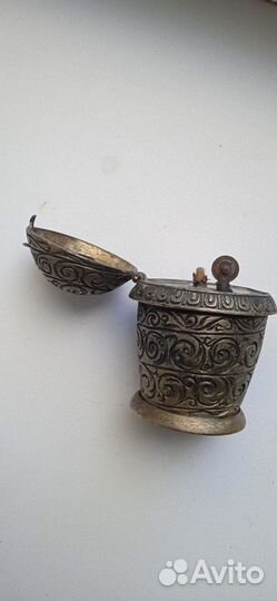 Старинная бензиновая настольная зажигалка