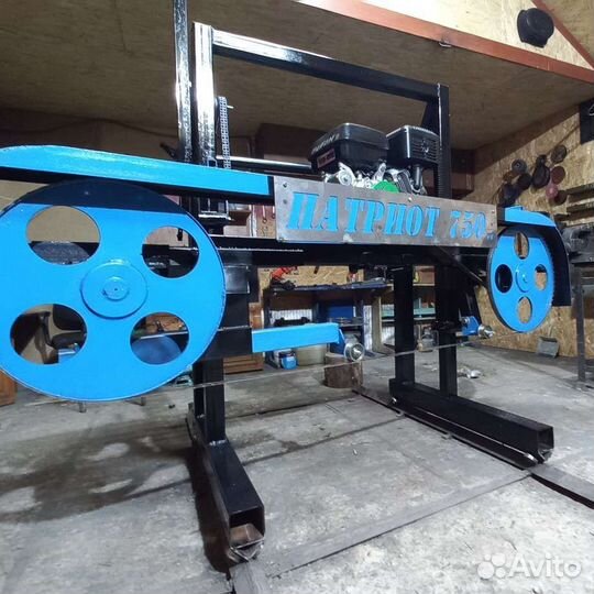 Ленточная пилорама бензиновая патриот 750