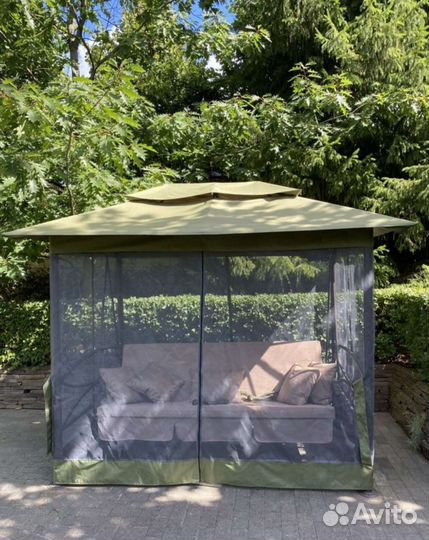 Тент на садовые качели