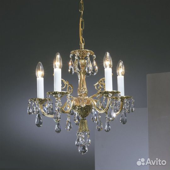 Люстра бронзовая (литая) Preciosa Чехия