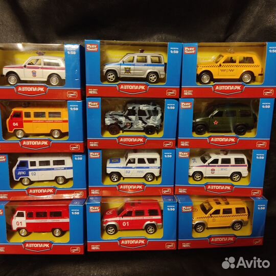 Металлические модели машин