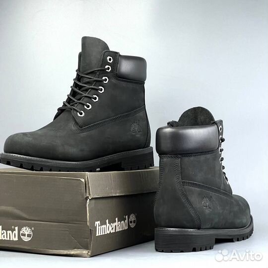 Ботинки Timberland зимние черные