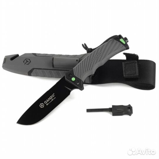 Нож Ganzo G8012V2-GY с паракордом