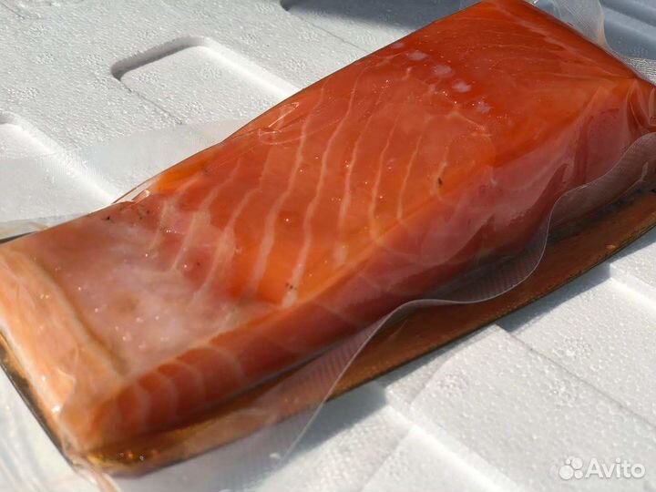 Семга холодного копчения филе кусок