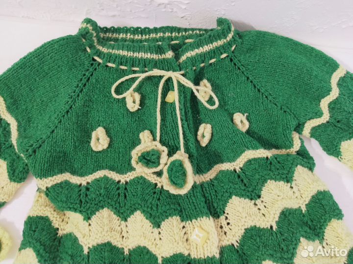Вязаные косюмы на девочку 74 -80 размер