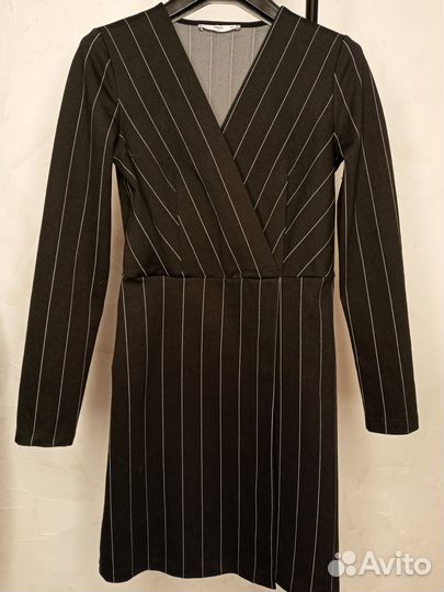 Платье в полоску mango 40