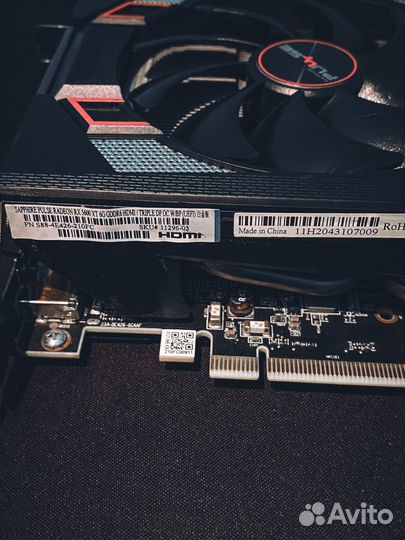 Видеокарта sapphire RX 5600 XT 6GB