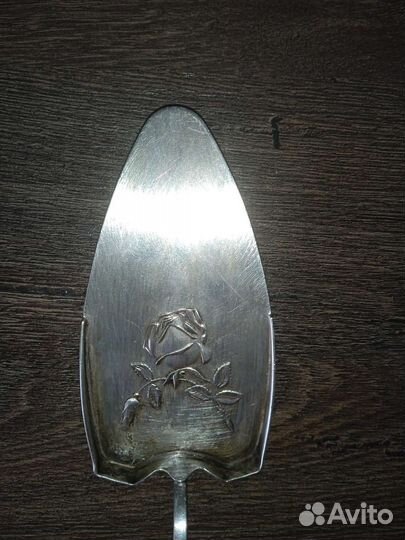 Свадебная серебряная лопатка для торта