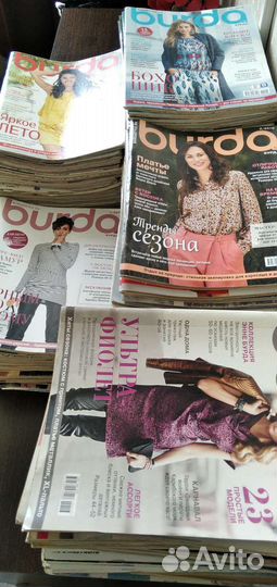 Журналы Бурда моден 2003г - 2018г-почти все торг