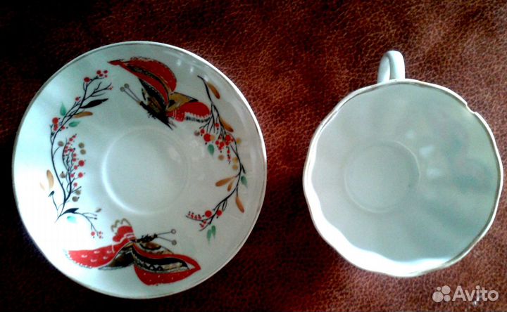 Чайная пара,чашка с блюдцем. 