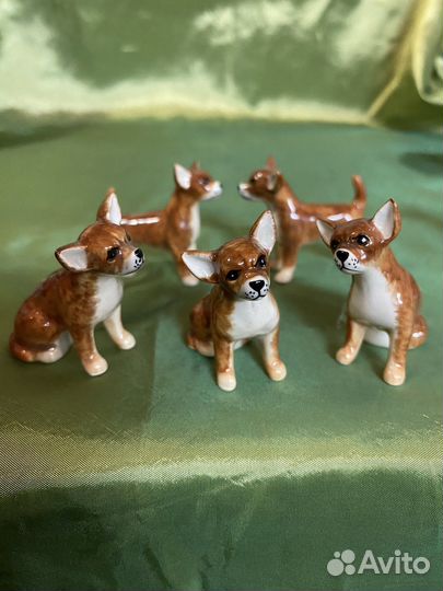 Породы собак. Миниатюра фарфоровая. Франция