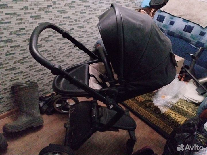 Коляска 2 в 1 эко кожа