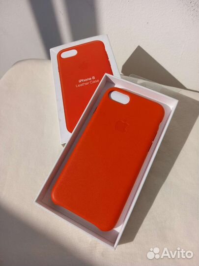 Кожаный чехол iPhone 8 и iPhone 7