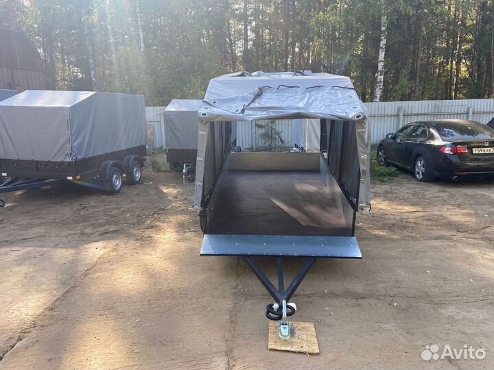 Прицеп одноосный 3.0х1.5 бортовой усиленный