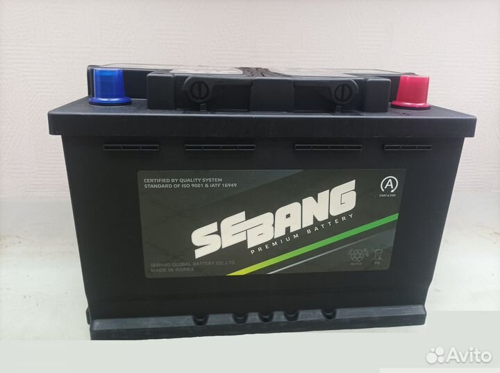 Аккумулятор Sebang AGM Start Stop 70 Ah для Tiguan