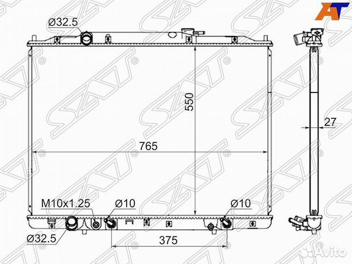 Радиатор Honda Pilot