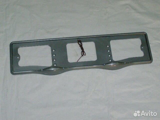 Рамка под номер пластик капля с боковым освещением