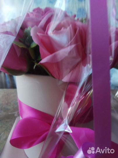 Букет из мыльных роз