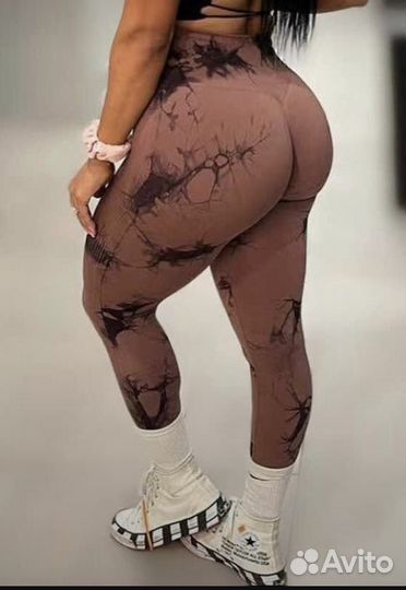 Леггинсы женские в рубчик
