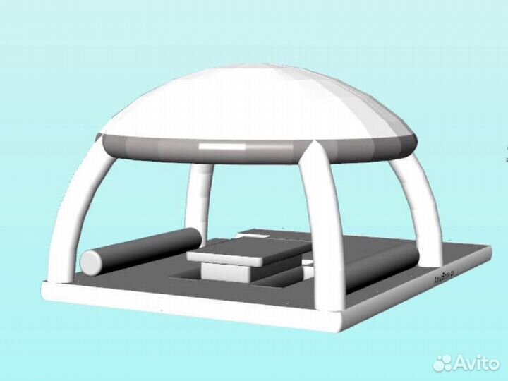 Надувной плот для отдыха на воде