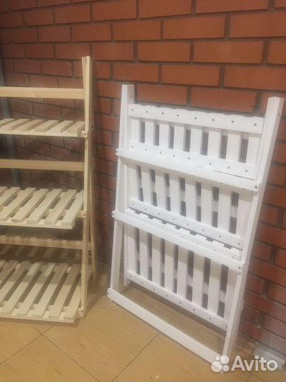 Стеллаж деревянный складной