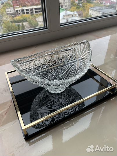 Конфетница СССР хрусталь