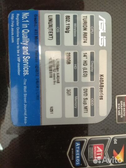 Запчасти для ноутбуков,Asus K40AB