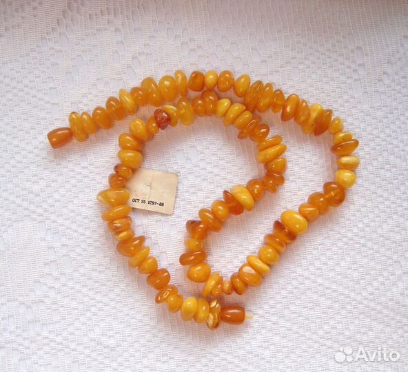 Янтарные Бусы Колье Натуральный Янтарь 41 гр. СССР