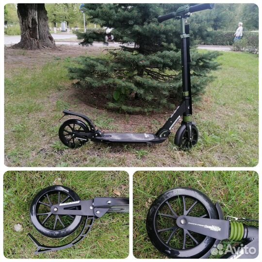 Самокат 210 мм тт city scooter black