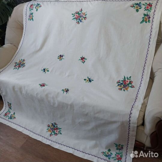 Скатерти с вышивкой старинный текстиль